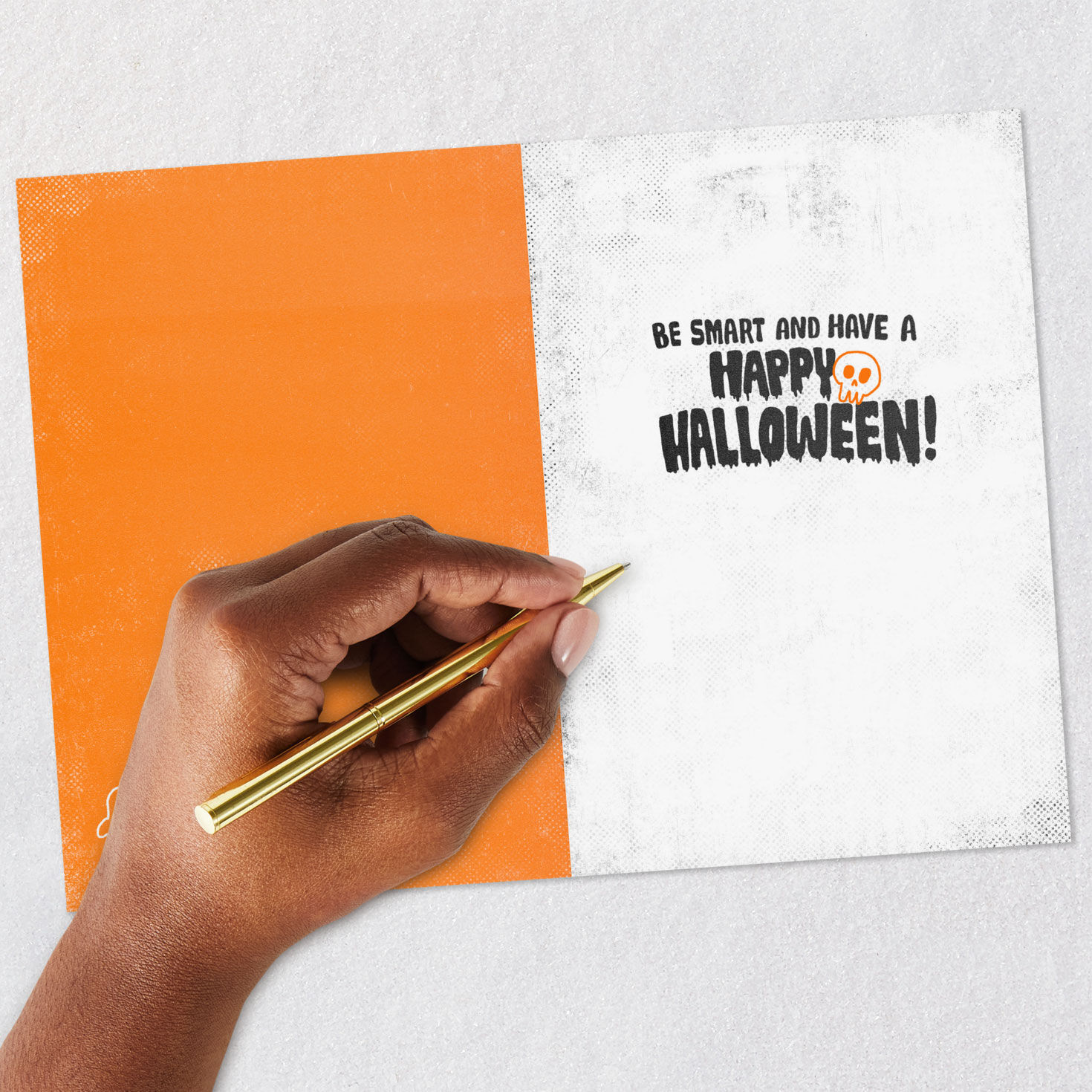 Haunted House Time to Move Funny Halloween Card Signing card image number 6