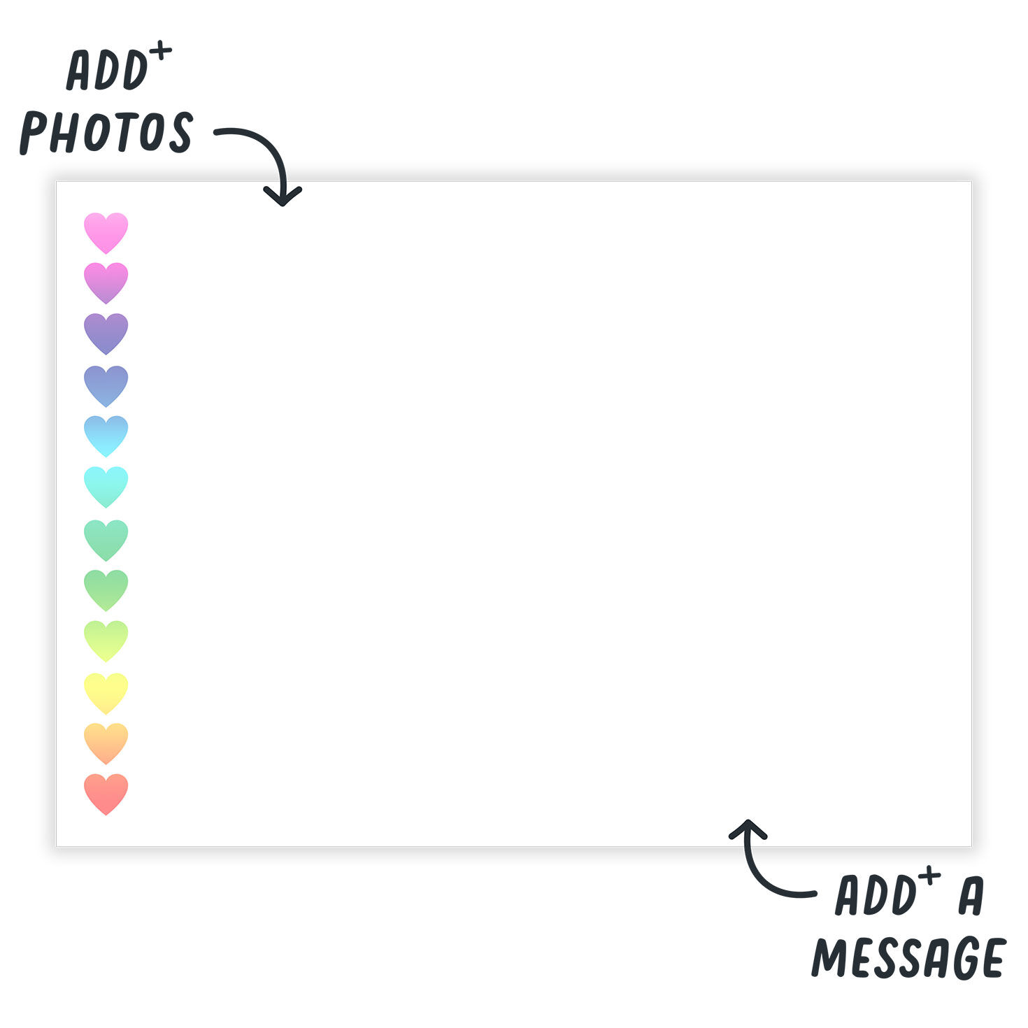 Personalized My Person Rainbow Filter Blank Photo Card  image number 3