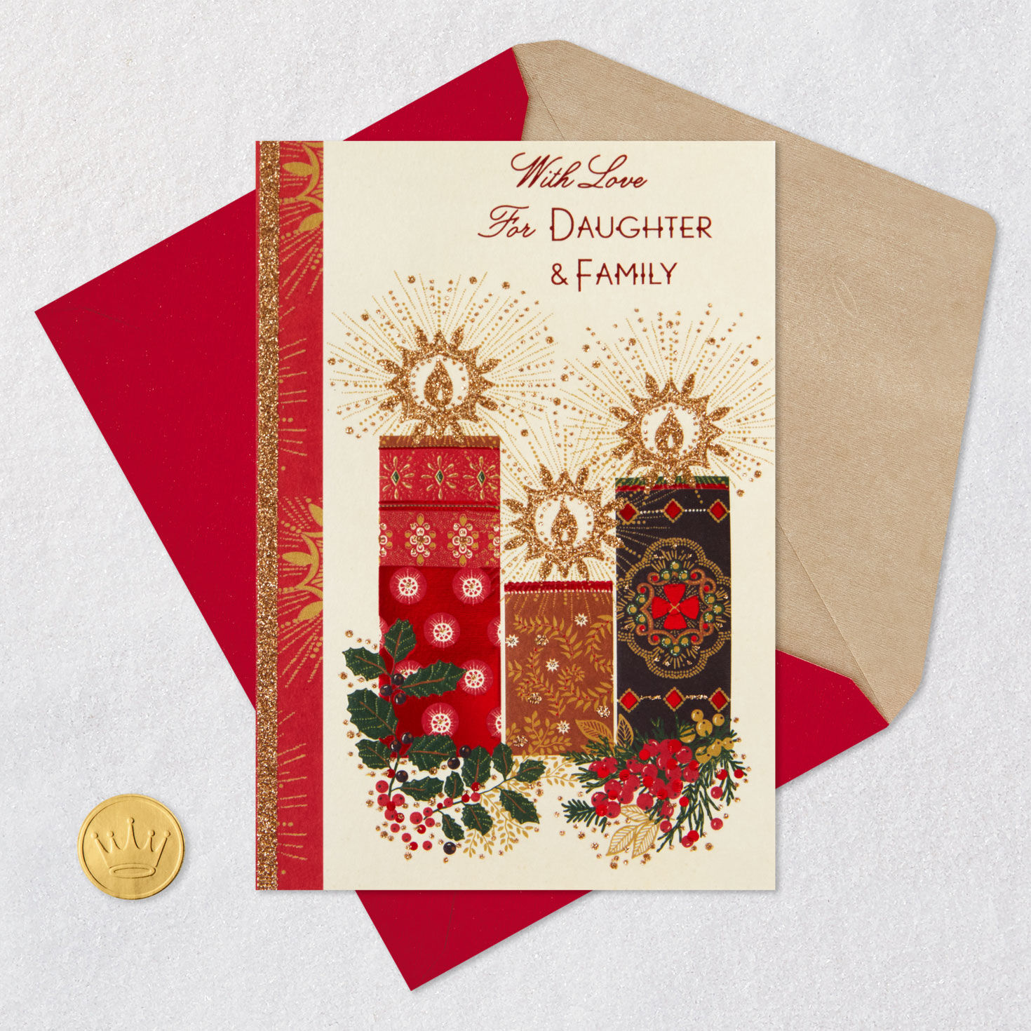 So Much to Love Christmas Card for Daughter and Family, , large image number 5