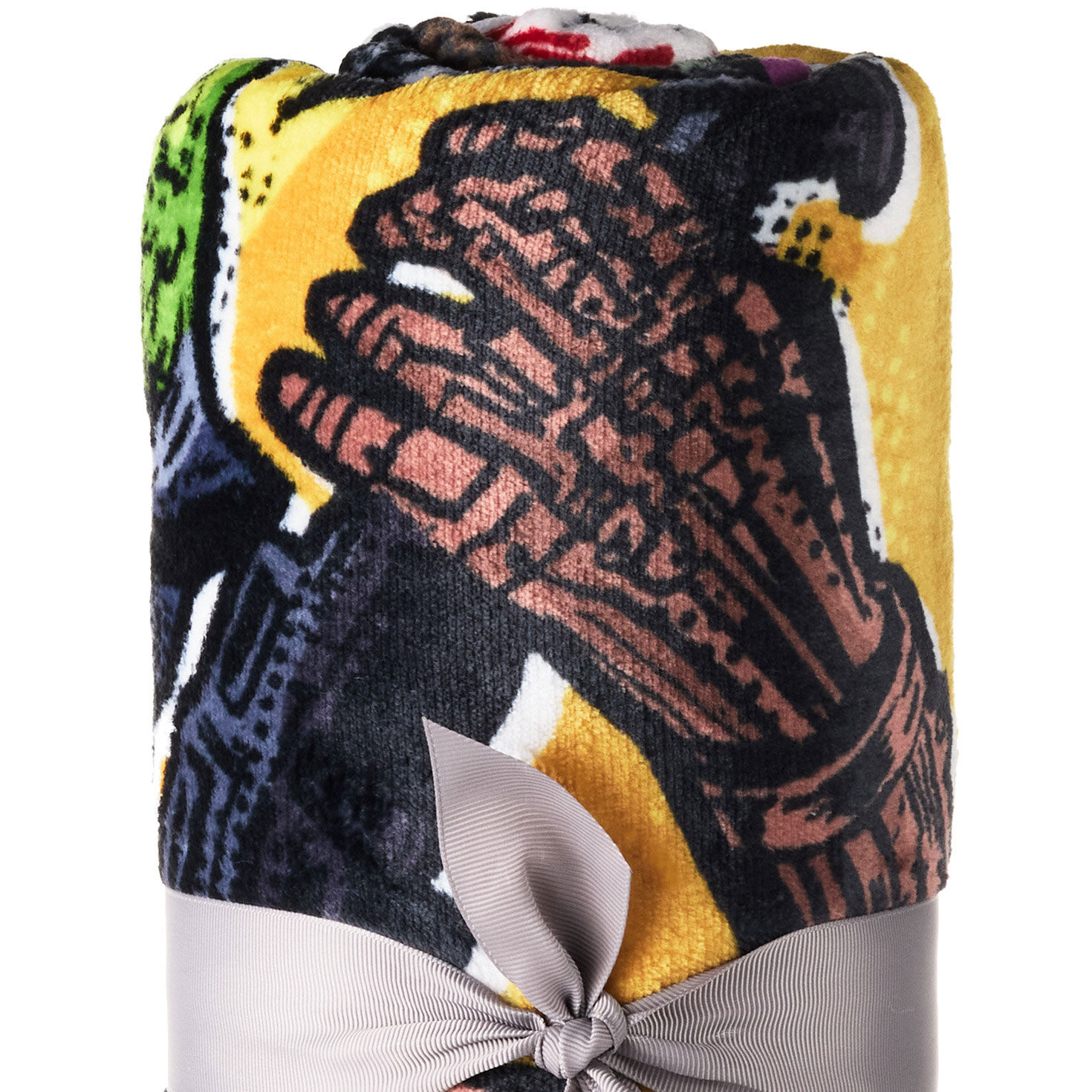 Star Wars Bounty Hunters Comic-Style Blanket upclose view image number 4