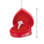 Engagement Ring 2025 Red Box Christmas Ornament measurement image number 3