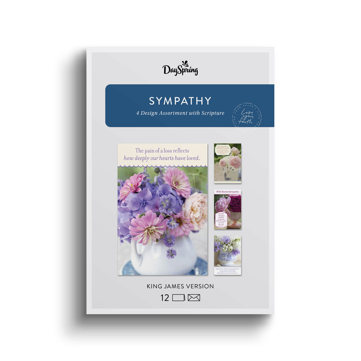 Flower Blooms DaySpring Sympathy Cards Assortment package front image number 2