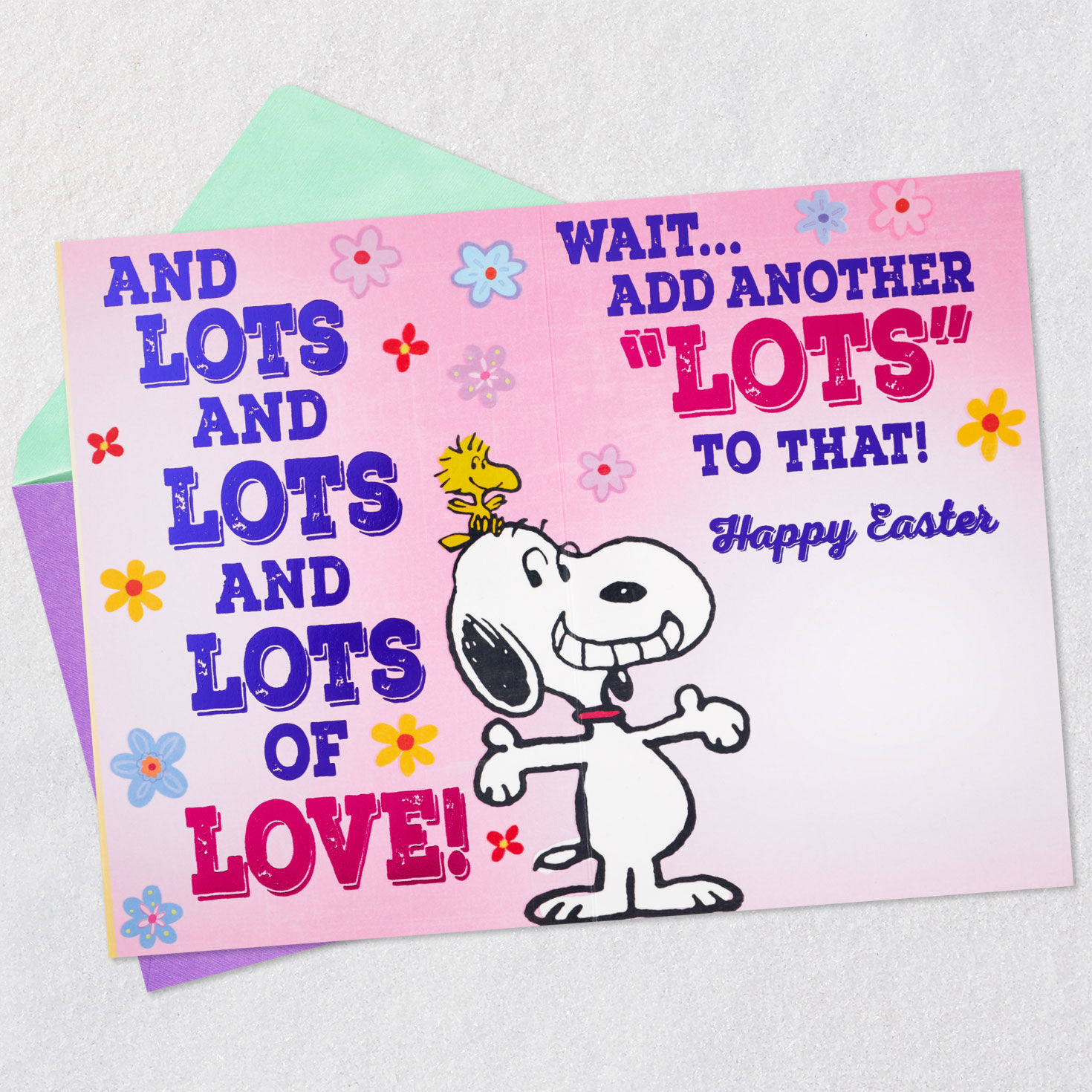 Peanuts&reg; Snoopy Lots of Love Easter Card, , large image number 4