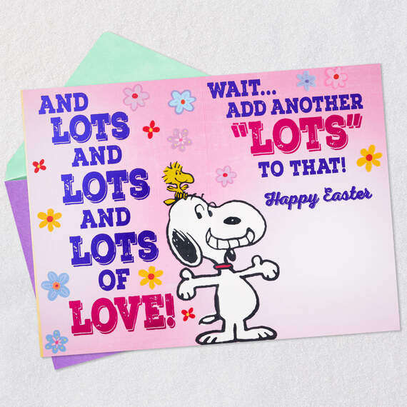 Peanuts® Snoopy Lots of Love Easter Card, , large image number 4