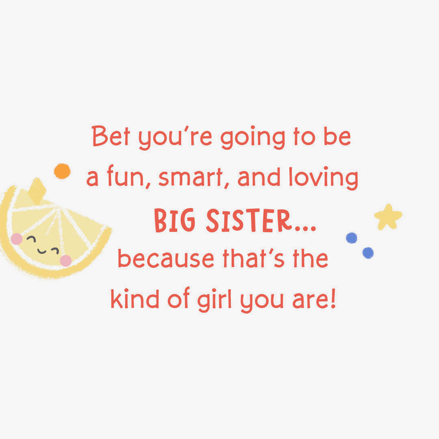 Hello, Big Sister New Baby Card, , large image number 2