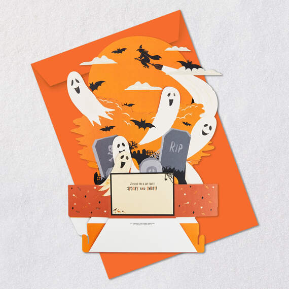16.38" Jumbo Spooky and Sweet 3D Pop-Up Halloween Card, , large image number 3