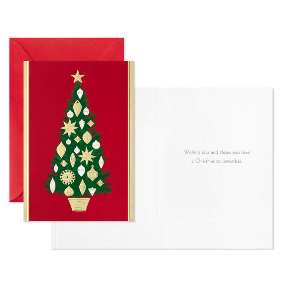 Decorated Christmas Tree Bulk Boxed Christmas Cards, Pack of 40, , large image number 2