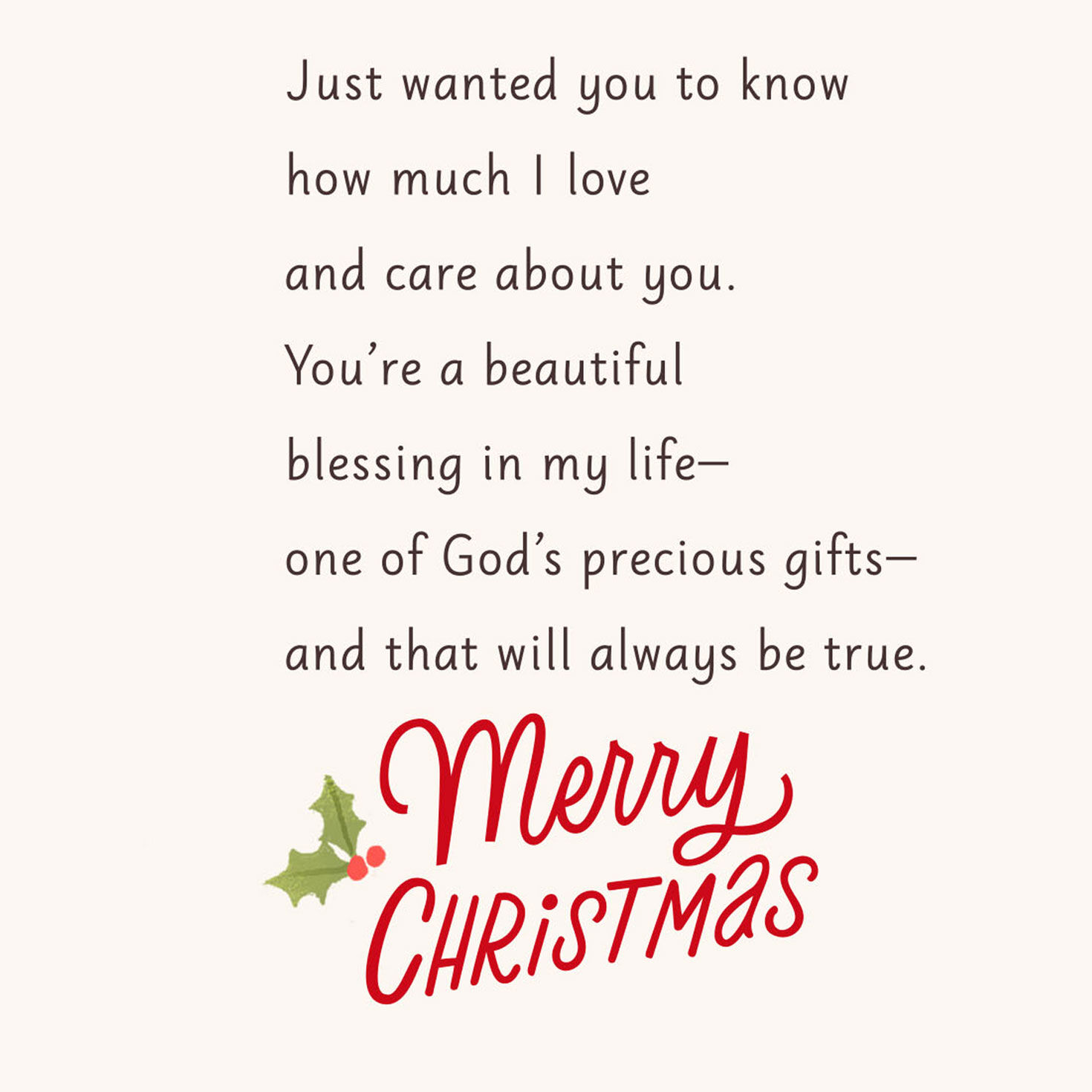 Cozy Holiday Religious Christmas Card for Sister Sentiment image number 2