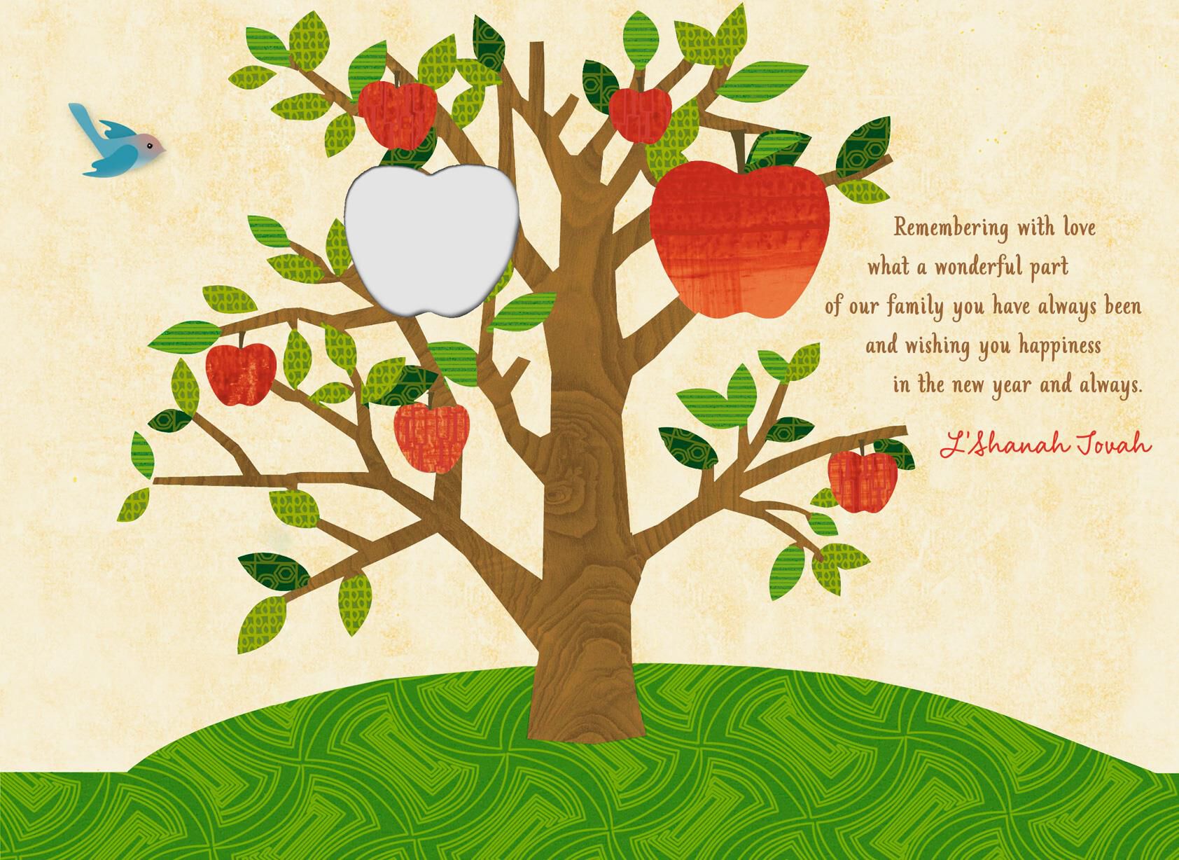 Apple Tree Rosh Hashanah Card for Grandchild - Greeting ...