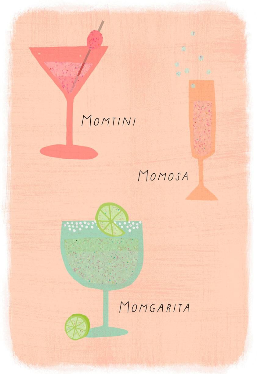 Cheers to Mom Encouragement Card