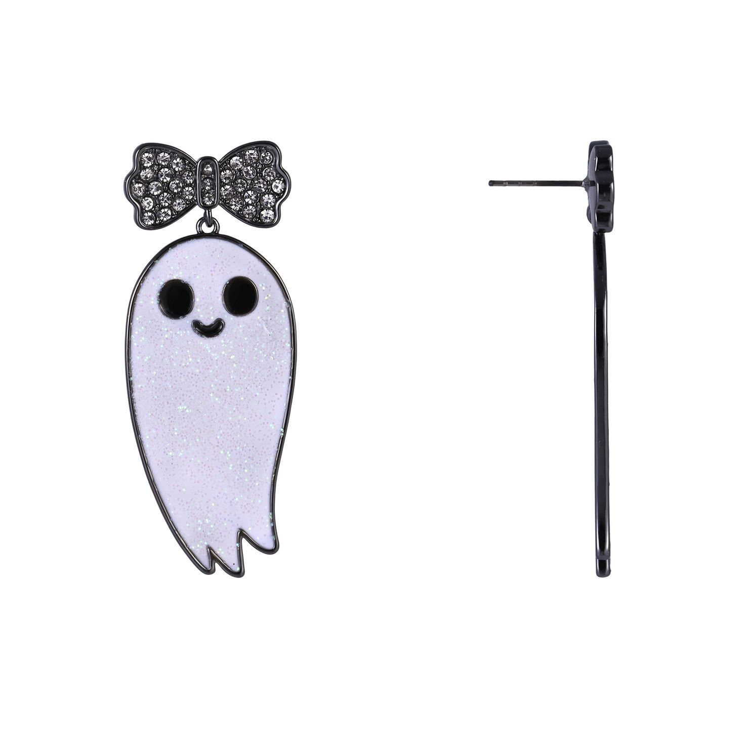 Cute Ghost Earrings front and side image number 2