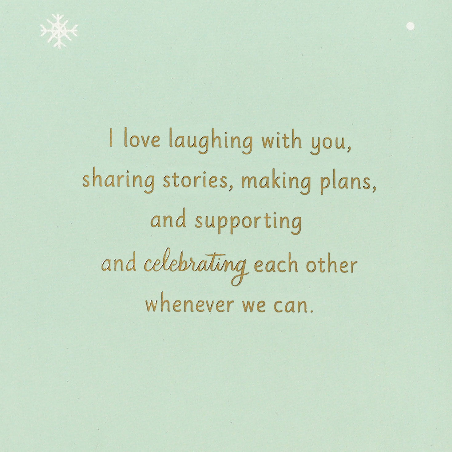 Bird and Mittens on Tree Friend Christmas Card Sentiment image number 2