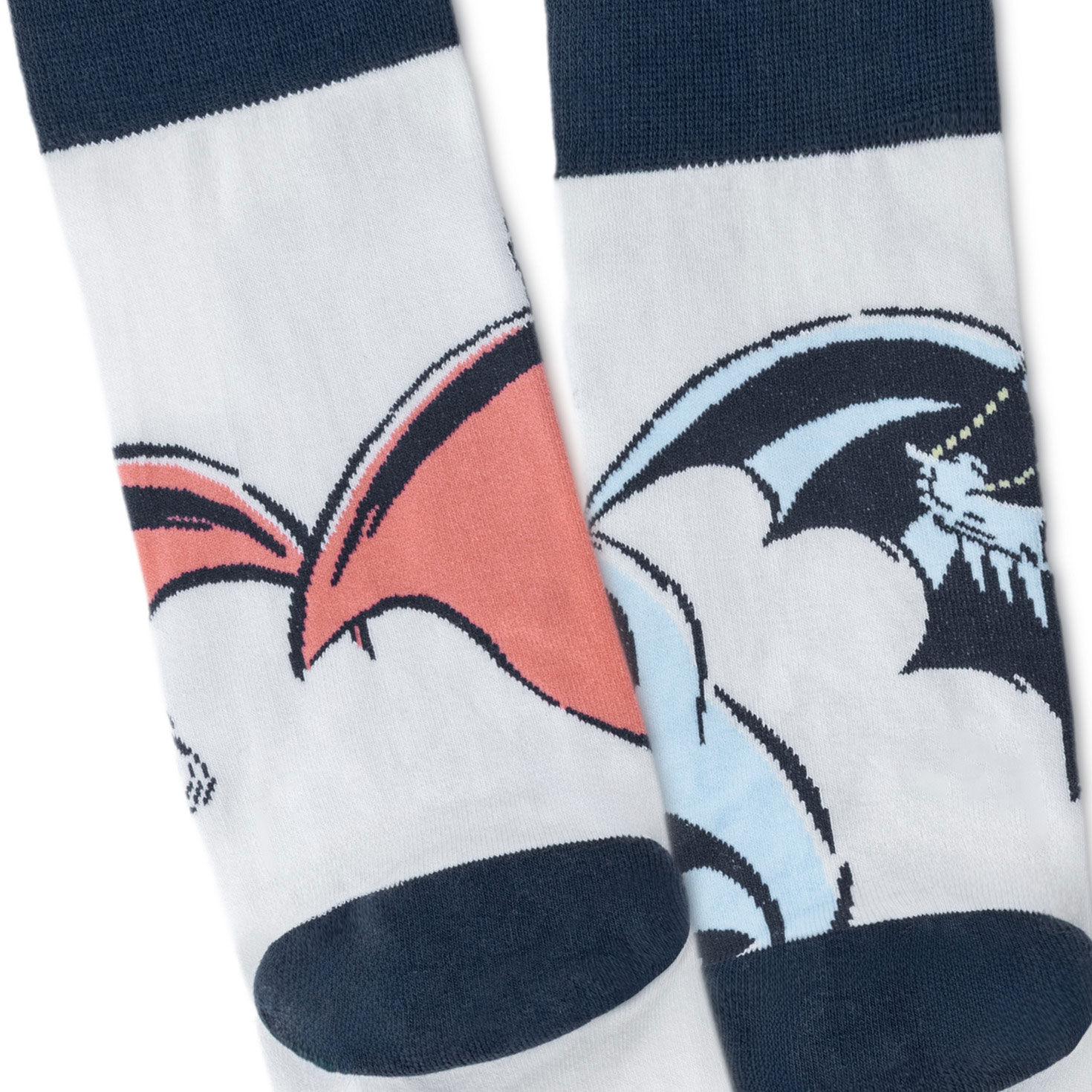 DC&trade; Superman&trade; and Batman&trade; Novelty Crew Socks upclose view image number 4