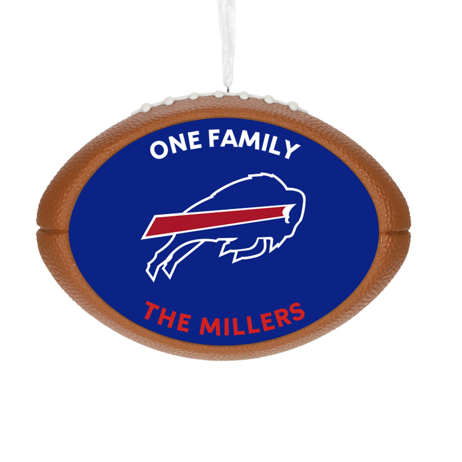 NFL Buffalo Bills Football Personalized Ornament, Custom Text