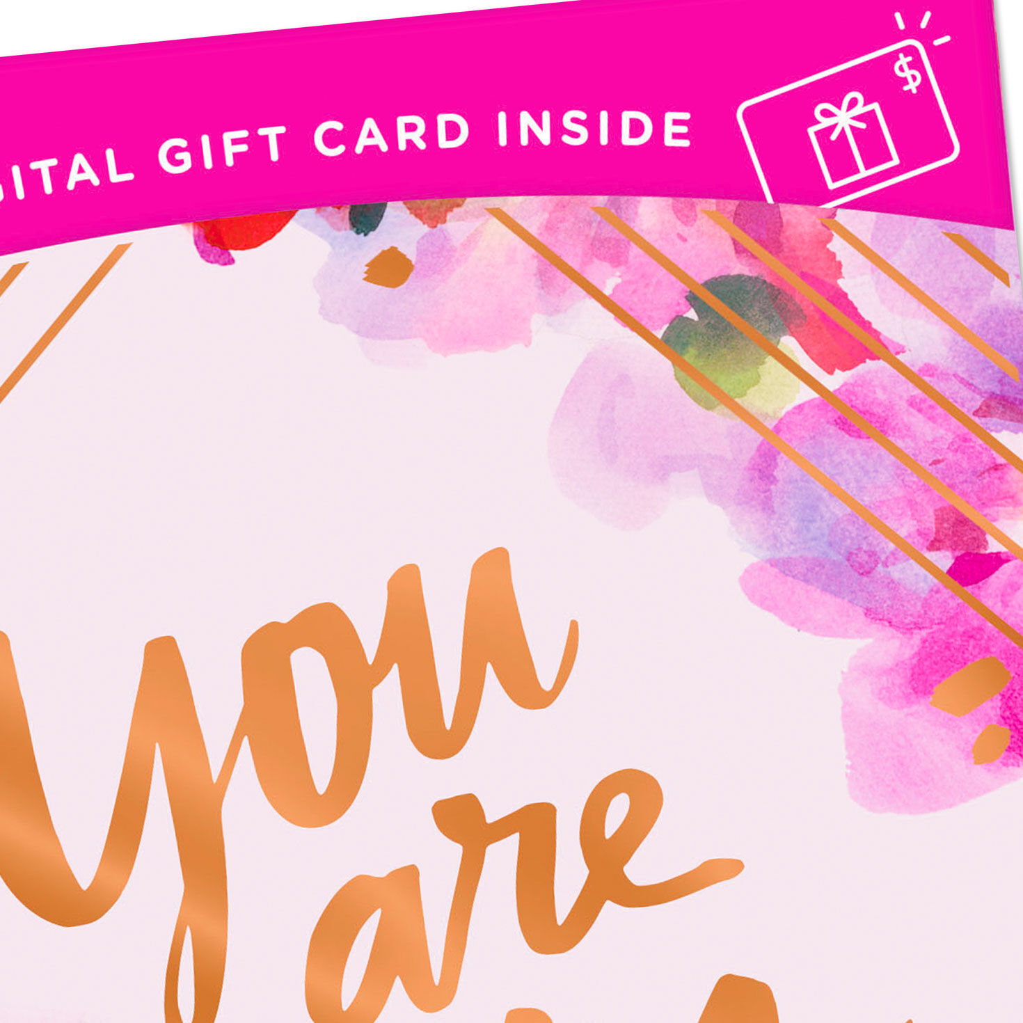 You Are Amazing Watercolor Flowers Gift Card Greeting Birthday Card, , large image number 5