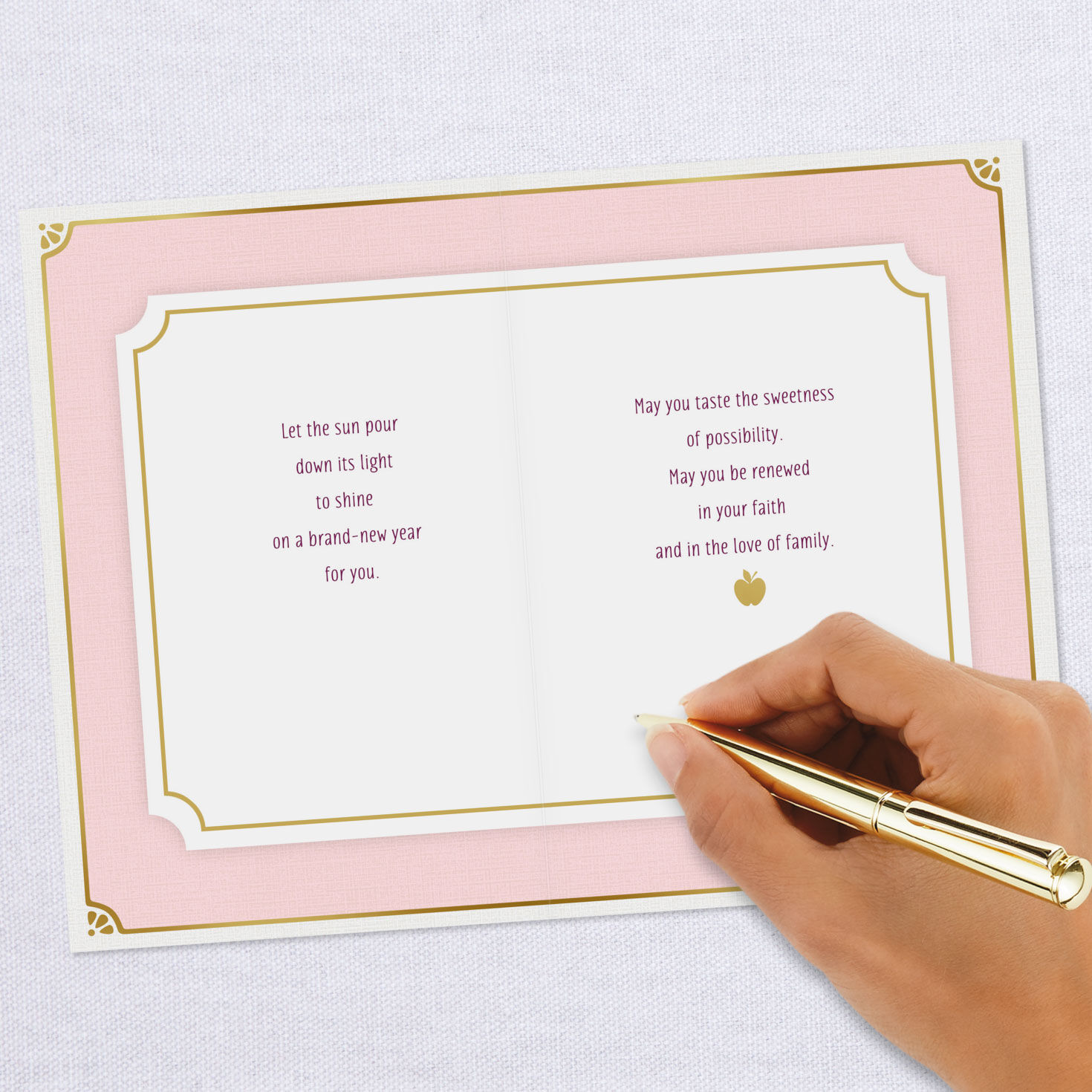 Golden Apple Rosh Hashanah Card for Daughter, , large image number 6
