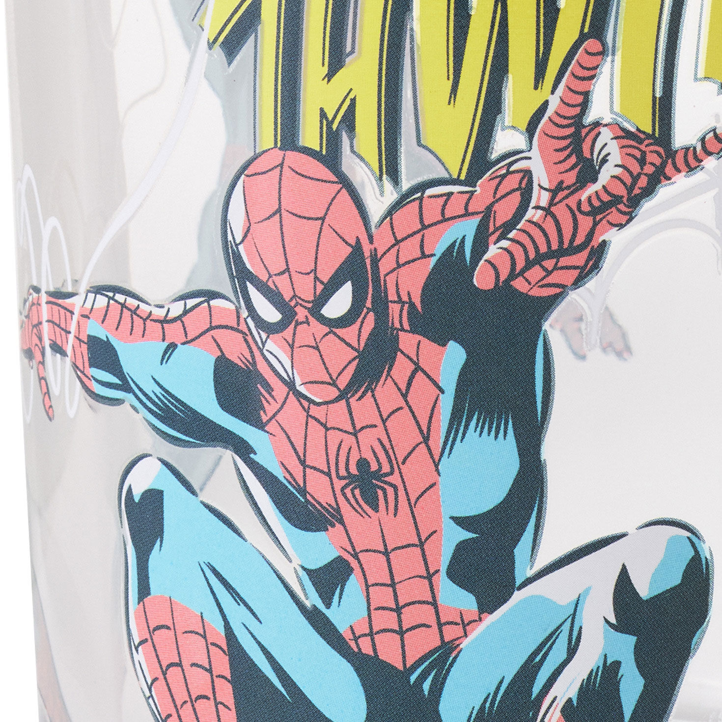 Comic Book Spider-Man Drinking Glass upclose detail image number 5