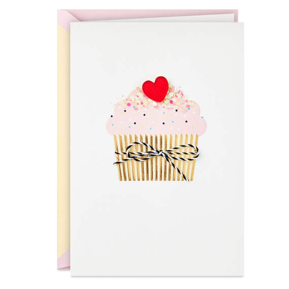 Sprinkles on Top Cupcake Valentine's Day Card, , large image number 1