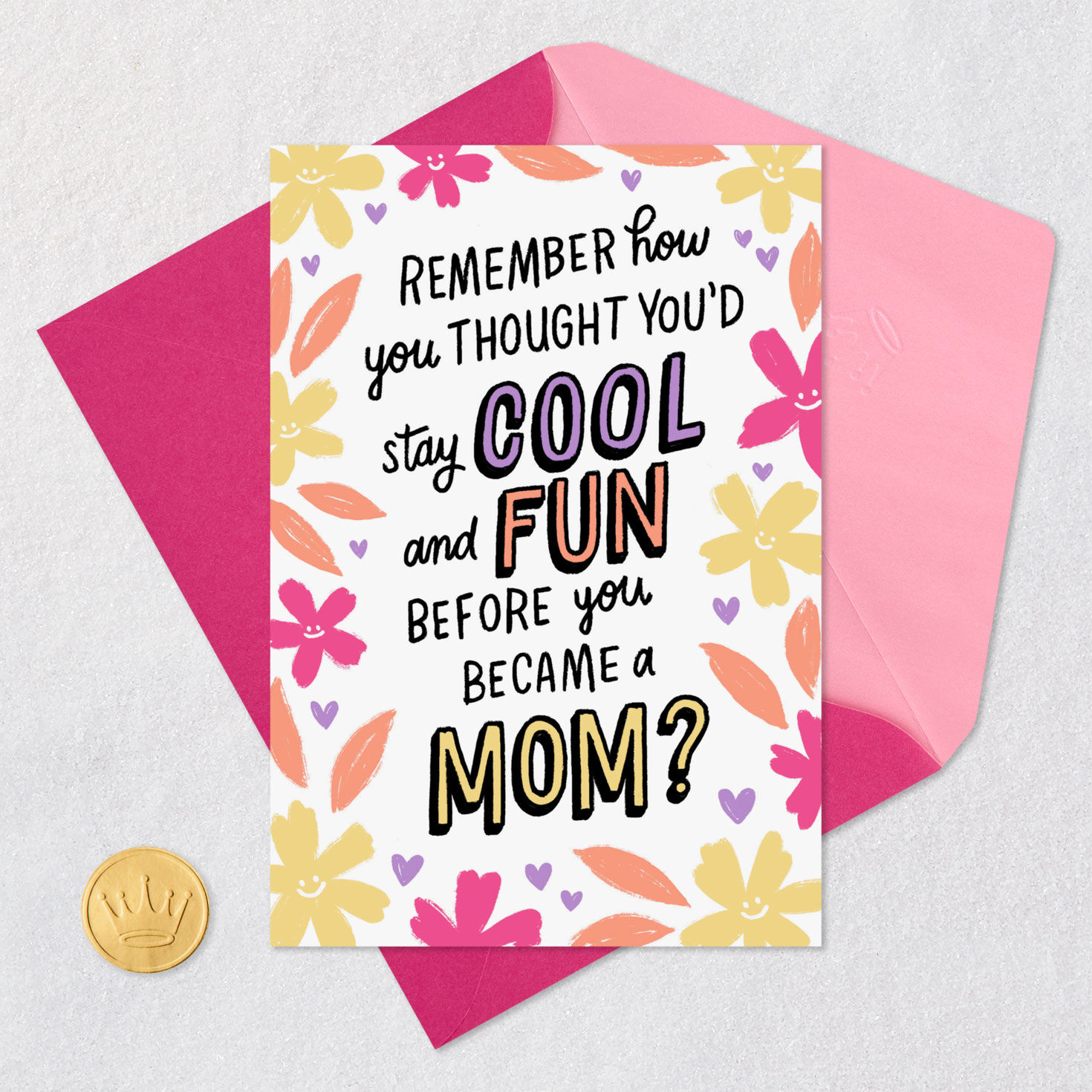 Pink, Orange and Yellow Flowers Mother's Day Card  image number 5