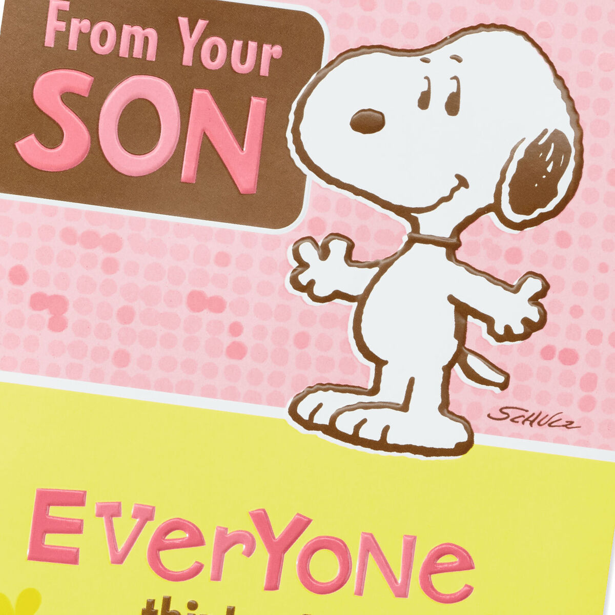 Peanuts® Snoopy Funny PopUp Mother's Day Card for Mom From Son