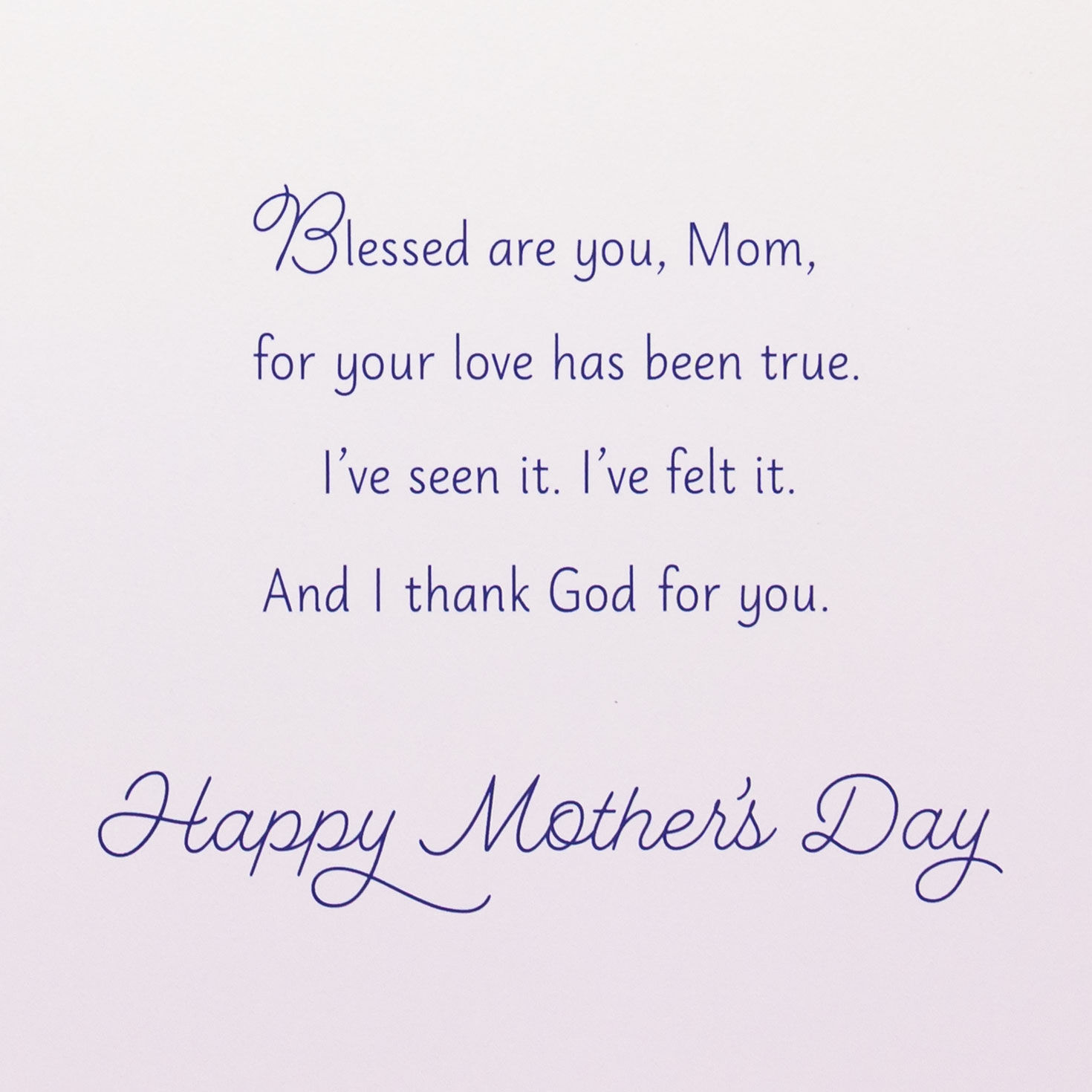 Purple Hydrangea Flowers Mom Mother's Day Card Sentiment image number 3