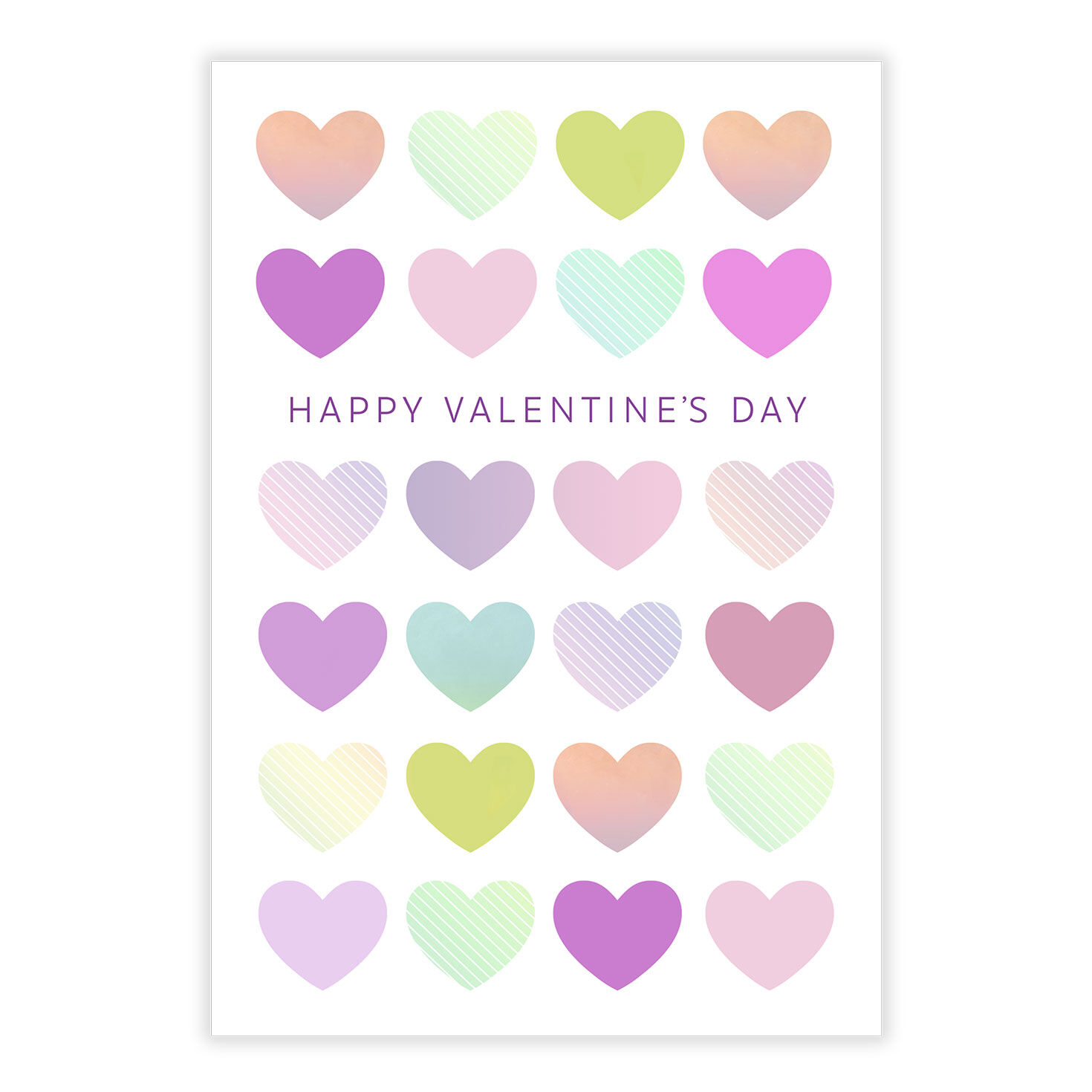 Pastel Hearts Valentine's Day eCard, , large image number 2