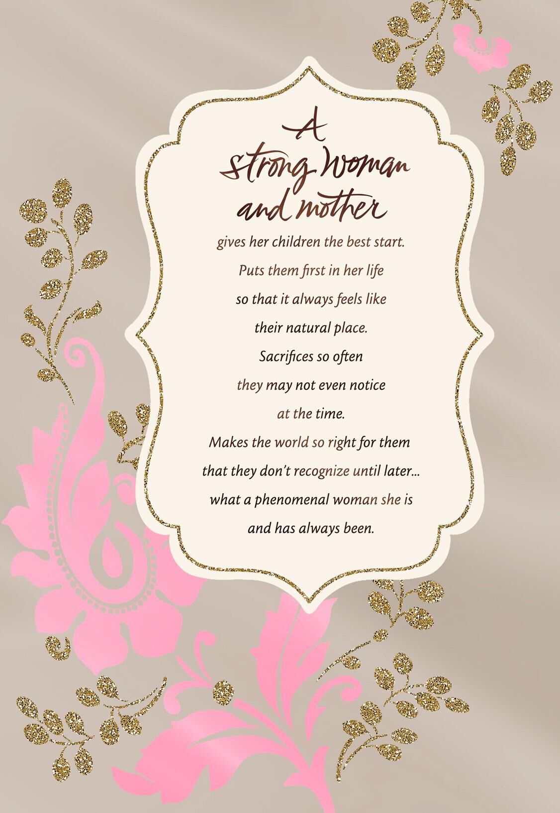 You're a Strong, Incredible Mother Card