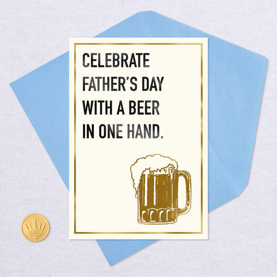 Beer in Hand Funny Father's Day Card, , large image number 5