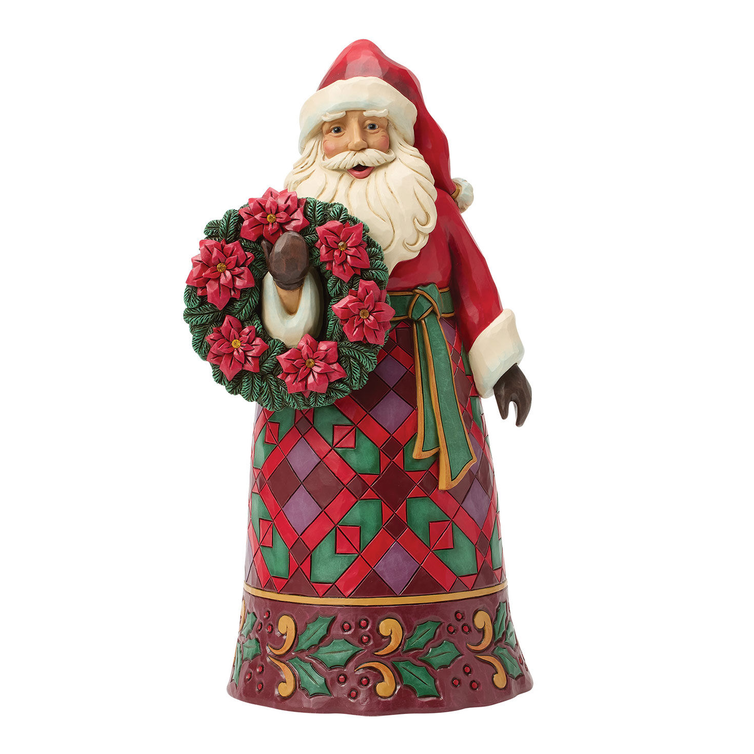Jim Shore Heartwood Creek Christmas Offering Santa Figurine, 12.25"