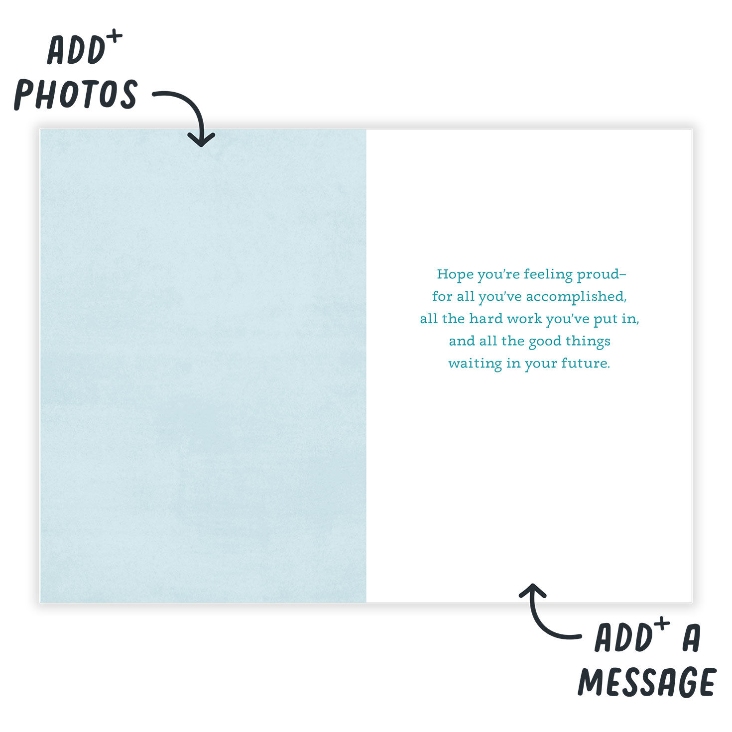 White Coat Drawing Personalized Congrats Card  image number 3