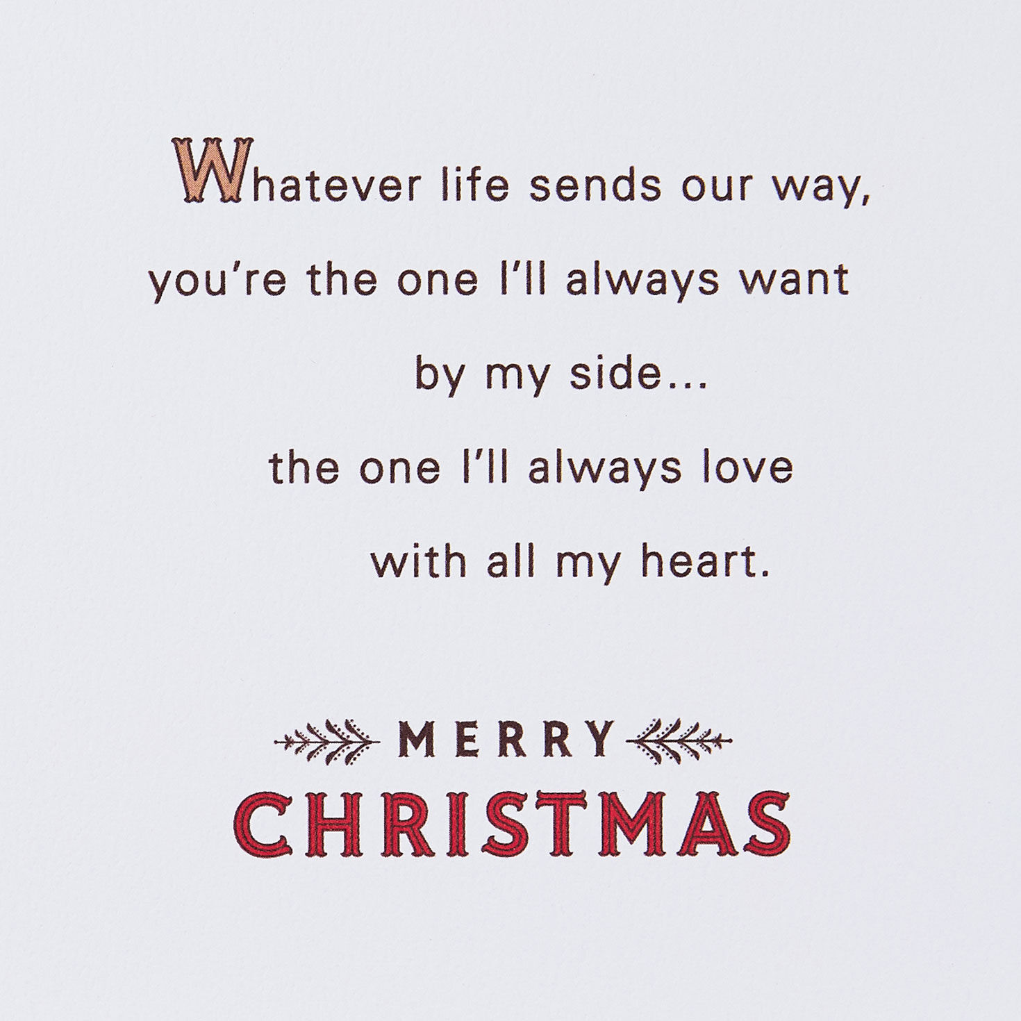 Red Poinsettias Romantic Christmas Card for Wife Sentiment image number 3