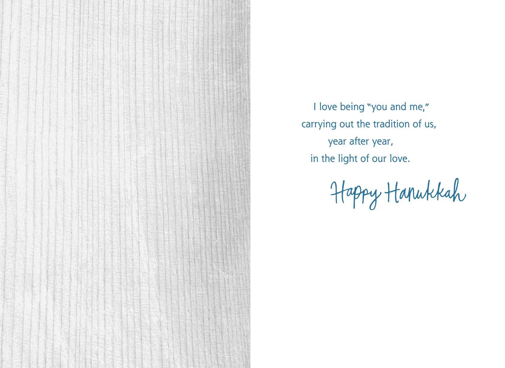 The Light of Our Love Hanukkah Card