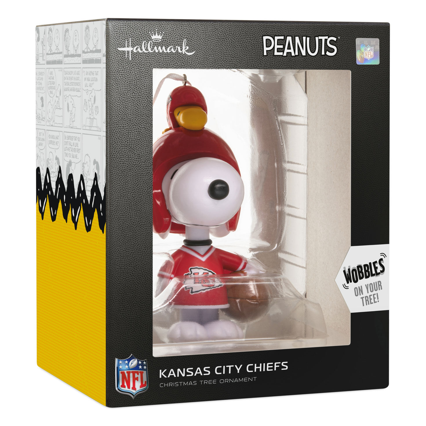 Snoopy Kansas City Chiefs Christmas Ornament  image number 7