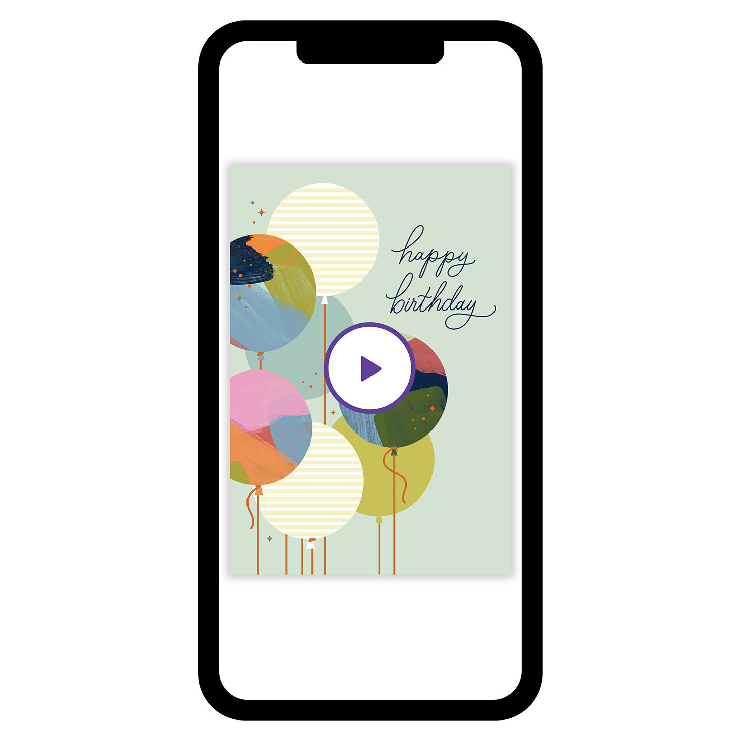 Balloons and Happy Wishes Custom Birthday eCard