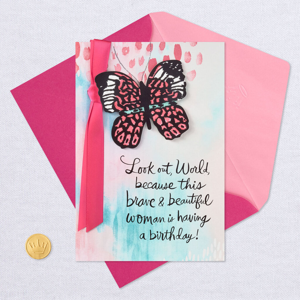 Brave And Beautiful Birthday Card Supporting Susan G Komen