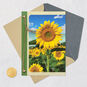 Field of Sunflowers Blank Card Card Front with Envelope and Gold Seal image number 4