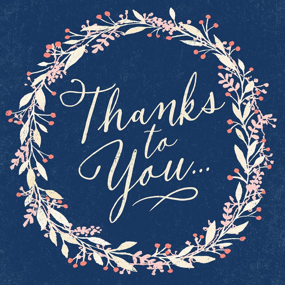 Flower Wreath of Thanks Musical Mother's Day Card for Mom