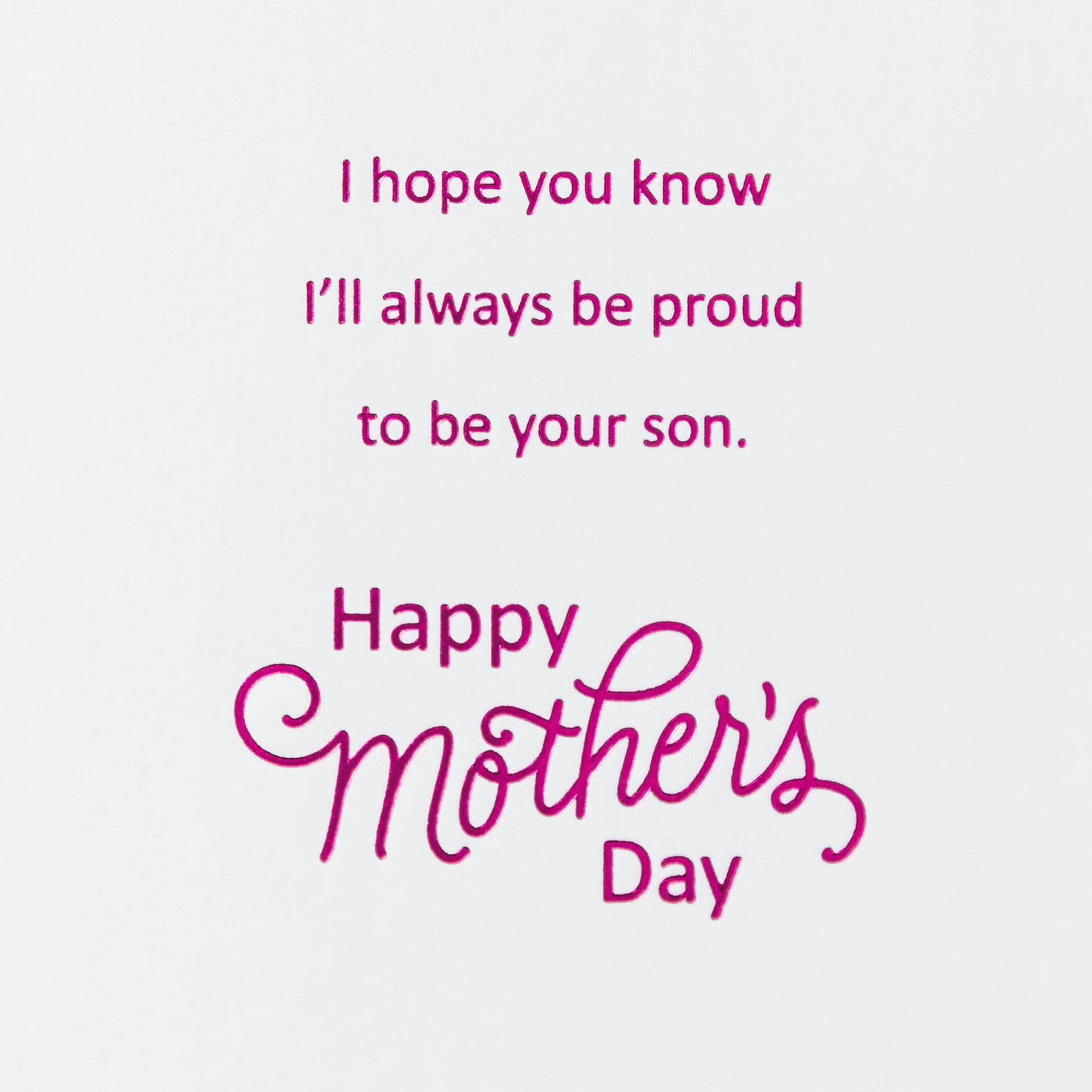 Thank You Mom Mother's Day Card From Son - Greeting Cards - Hallmark