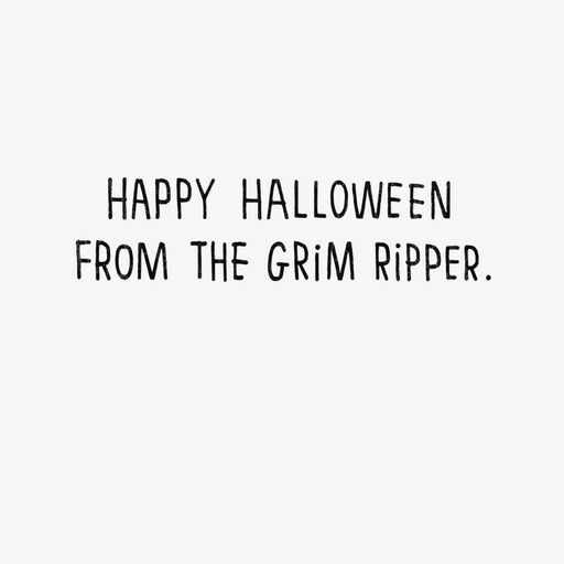 Farting Grim Reaper Funny Halloween Card, 