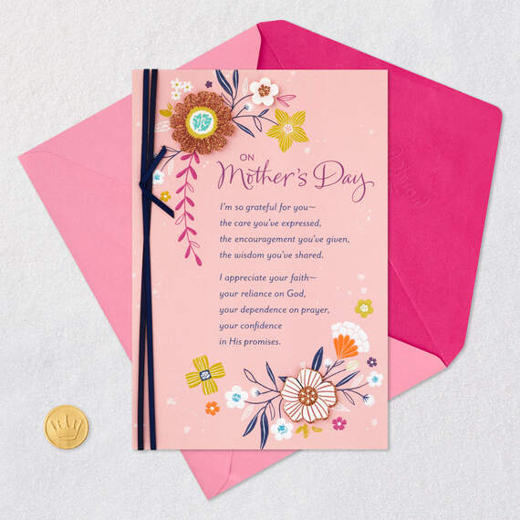 Blessed By Your Example Religious Mother's Day Card, , large image number 6