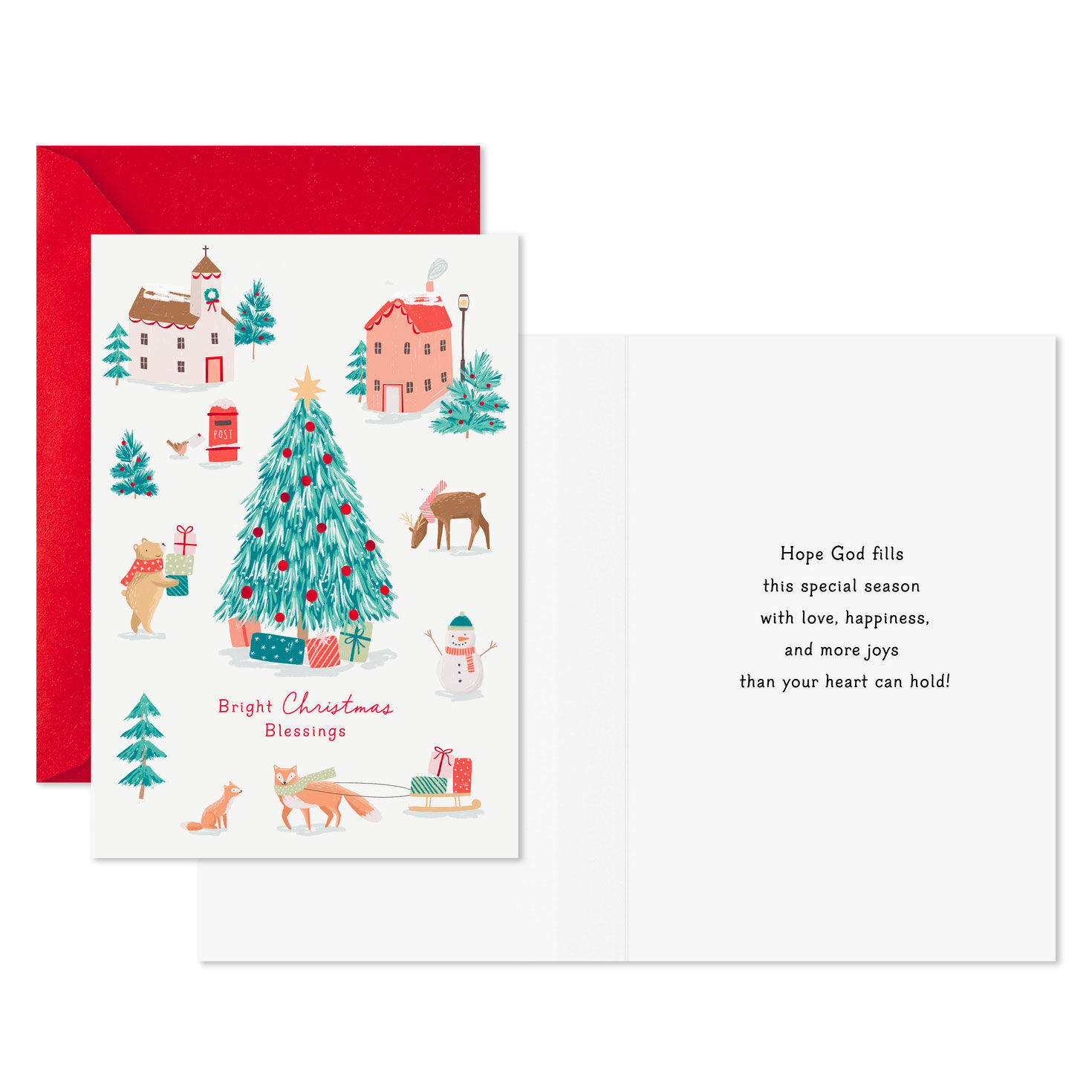 Christmas Icons and Faith Christmas Card Pack Card Front with Sentiment image number 2