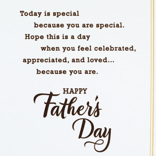 Celebrated, Appreciated and Loved Father's Day Card for Grandpa, 