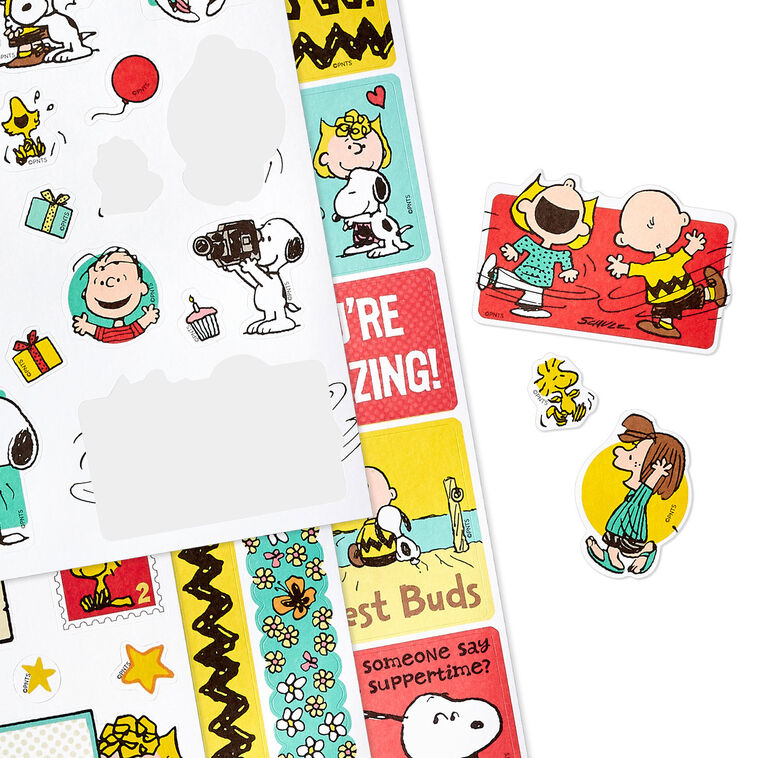 Snoopy Reading Sticker Peanuts® Snoopy and Friends Sticker Book - Arts & Crafts | Hallmark