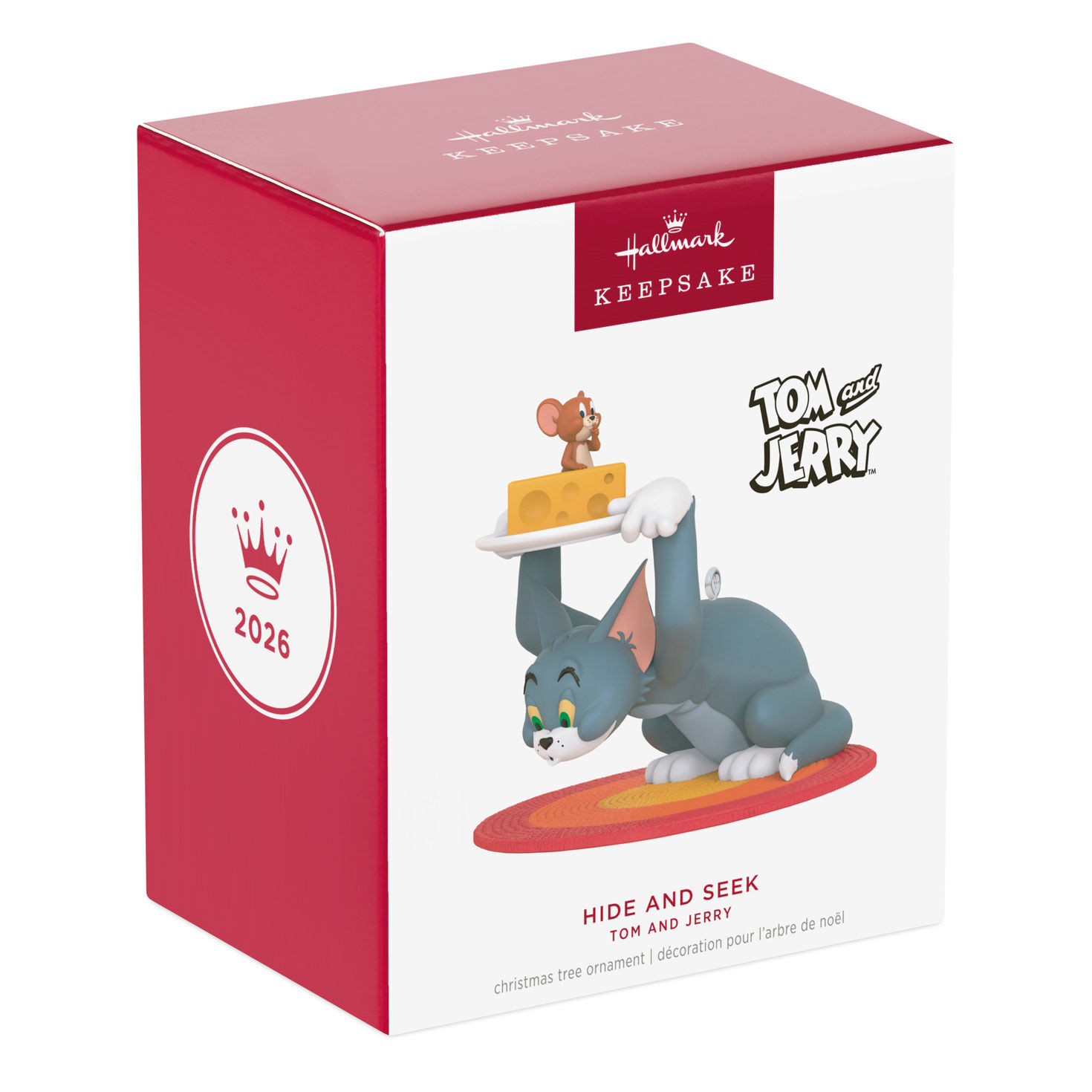 Tom Looking Under Plate With Jerry Ornament package front image number 7