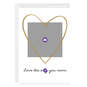 Gold Heart Folded Love Photo Card, , large image number 3