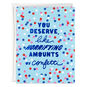 Horrifying Amounts of Confetti Congratulations Card, , large image number 1