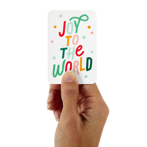3.25" Joy to the World Christmas Card, 