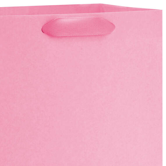 9.6" Pink Medium Gift Bag, Light Pink, large image number 4