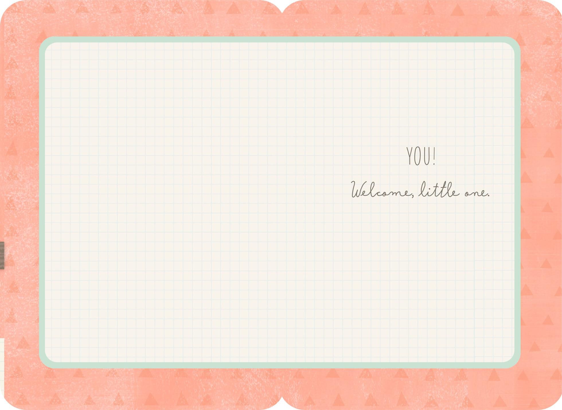Big Owl, Little Owl New Baby Card