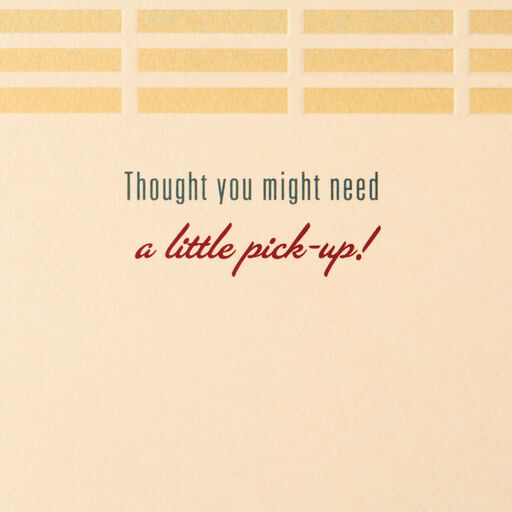 A Little Pick-Up Red Truck With Dog Encouragement Card, 